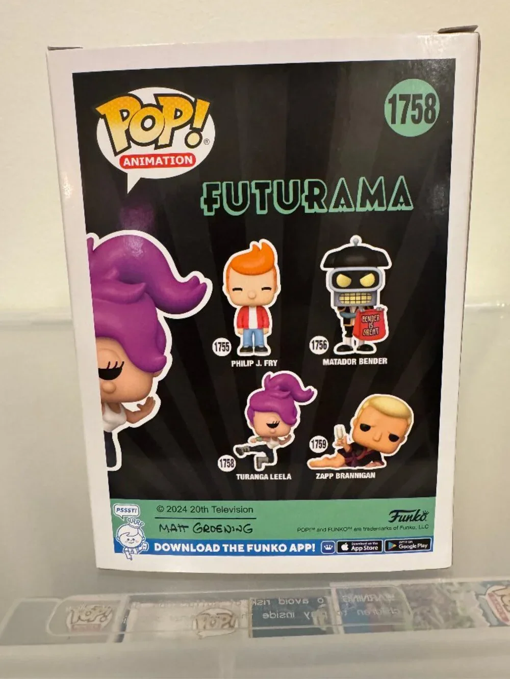Funko Pop! Animation Futurama Turanga Leela Jump Kick #1758 Vinyl Figure